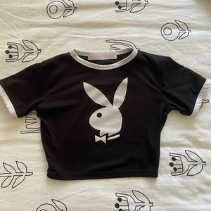 playboy y2k crop top, size xs/s